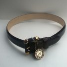 NEW Streets Ahead Ladies Belt, Dark Croco Brown (Size Small) - MSRP $75.00