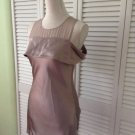 NEW Amanda Wakeley 100% SILK/Silk Mesh Dress in Opal (Size 12) - MSRP $695.00!