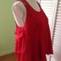 NEW MM COUTORE by MISS ME Lattice Ruffle Red Top (Sizes S & M) - MSRP $78.00!