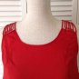 NEW MM COUTORE by MISS ME Lattice Ruffle Red Top (Sizes S & M) - MSRP $78.00!