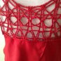 NEW MM COUTORE by MISS ME Lattice Ruffle Red Top (Sizes S & M) - MSRP $78.00!