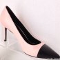 NEW Authentic SAINT LAURENT Paris Cap Toe Pump, Blush/Black (Size 38) - $735.00!