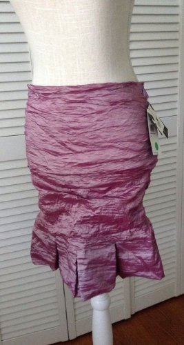 NEW Nicole Miller Lavender Metal Techno Skirt (Size 4)MSRP $300.00!