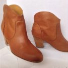Authentic 10022-SHOE Saks Fifth Avenue Dayna Leather Ankle Boots (Size 38)