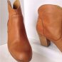 Authentic 10022-SHOE Saks Fifth Avenue Dayna Leather Ankle Boots (Size 38)