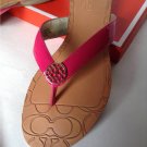 NEW Authentic COACH Sara Sandals in Fuschia (Size 5 M)