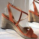 NEW MARCHEZ VOUS Anne Apricot Suede Woman's Sandals