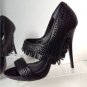 NEW LEON MAX Evan Woven Leather Heels -  MSRP $328.00!
