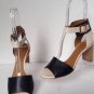 CHLOE Bi-Color Ankle-Cuff Strap Sandals (Size 39) - MSRP $695.00!