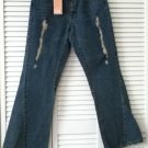 NEW Leo Roma Jeans Fit And Flare Distressed Wash (Size 11)
