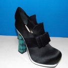 NEW Authentic MIU MIU BLACK  AND SNAKESKIN PUMP (size 39) - MSRP $925.00!