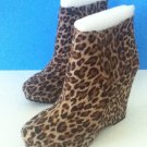 NEW BCBG Leopard Vance2 Platform Wedge Ankle Boots  (Size 7 B)- MSRP $159.00!