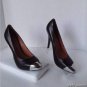 NEW Authentic SIGERSON MORRISON Black Leather 'Monna Lisa' Pumps (Size 6.5 B)