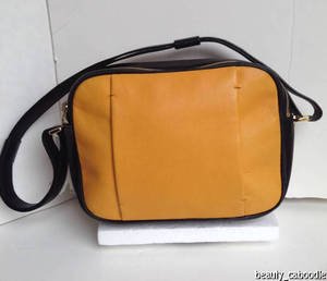NEW Authentic VIONNET PARIS Supple Leather Two-Tone Handbag - MSRP $1,540.00!