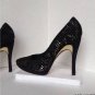 NEW Authentic ALICE + OLIVIA Helena Laser-Cut Suede Pump (Size 41) - MSRP $345