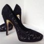 NEW Authentic ALICE + OLIVIA Helena Laser-Cut Suede Pump (Size 41) - MSRP $345