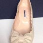NEW Authentic OSCAR de la RENTA Scalloped Bow-Embellished Leather Pumps (Size 40