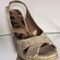 NEW SAM EDELMAN Arianna Snakeskin Wedge Sandals (Size 10 B)