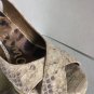 NEW SAM EDELMAN Arianna Snakeskin Wedge Sandals (Size 10 B)