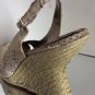 NEW SAM EDELMAN Arianna Snakeskin Wedge Sandals (Size 10 B)
