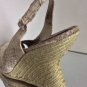 NEW SAM EDELMAN Arianna Snakeskin Wedge Sandals (Size 10 B)
