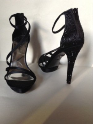 NEW ABS by Allen Schwartz ALLSTAR BLACK ISLAND PLATFORM ZIP Pumps - MSRP $145.00