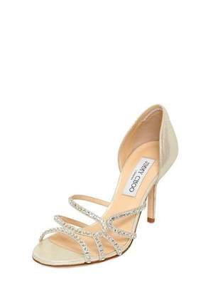 NEW Authentic JIMMY CHOO Straits Metallic Leather D'Orsay Sandals  (Size 39.5)