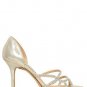 NEW Authentic JIMMY CHOO Straits Metallic Leather D'Orsay Sandals  (Size 39.5)