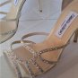NEW Authentic JIMMY CHOO Straits Metallic Leather D'Orsay Sandals  (Size 39.5)
