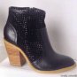 NEW Authentic Saks Fifth Avenue GRAY Joey Laser-Cut Ankle Boots - MSRP $188.00!