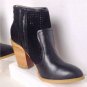 NEW Authentic Saks Fifth Avenue GRAY Joey Laser-Cut Ankle Boots - MSRP $188.00!