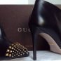 NEW GUCCI Studded Cap-Toe Black Bootie (Size 37.5) - MSRP $995.00!