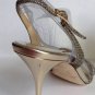 NEW Authentic JIMMY CHOO Ingrid Glitter Strappy Sandals (Size 38.5)