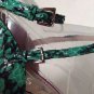 NEW Authentic ABS Allen Schwartz "DECO" Lilac/Emerald Heels - MSRP $149.00!