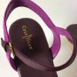 NEW COLE HAAN Arden Mixed-Media Platform Wedge Sandals - Aster Purple- $198.00