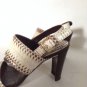 Authentic Stuart Weitzman Bander High Heel Roccia Mali Snakeskin Sandal (Size 5)
