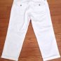 New LUCKY BRAND Sweet Jean Cropped Pearl/White (Size 32/14) - MSRP $79.50!