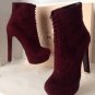 Authentic PRADA Suede Lace-Up Platform Ankle Boots (Size 39.5) - MSRP $990.00!
