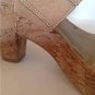 Authentic Stuart Weitzman Nupeaceful Leather Cork Platform Sandals (Size 5.5 M)