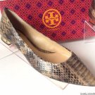 Authentic TORY BURCH Bedford Snakeskin Flats (Size 8 M)