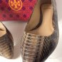 Authentic TORY BURCH Bedford Snakeskin Flats (Size 8 M)