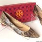 Authentic TORY BURCH Bedford Snakeskin Flats (Size 8 M)