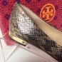 Authentic TORY BURCH Bedford Snakeskin Flats (Size 8 M)
