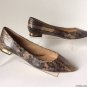 Authentic TORY BURCH Bedford Snakeskin Flats (Size 8 M)