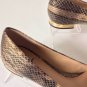 Authentic TORY BURCH Bedford Snakeskin Flats (Size 8 M)