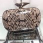 NEW Authentic DIANE von FURSTENBERG Flirty Snake Minaudiere Clutch - MSRP $345