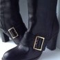 Authentic DEREK LAM Rupert Leather Knee High Buckle Boots (Size 39.5)