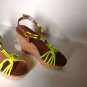 NEW Authentic Coach Georgiana Yellow/Ginger Sandals