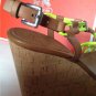 NEW Authentic Coach Georgiana Yellow/Ginger Sandals