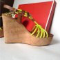 NEW Authentic Coach Georgiana Yellow/Ginger Sandals